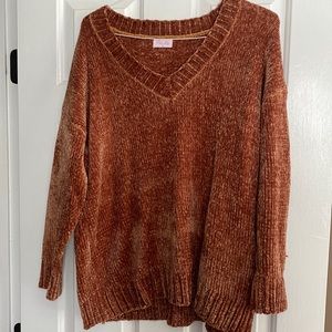 Pink Lily chenille sweater